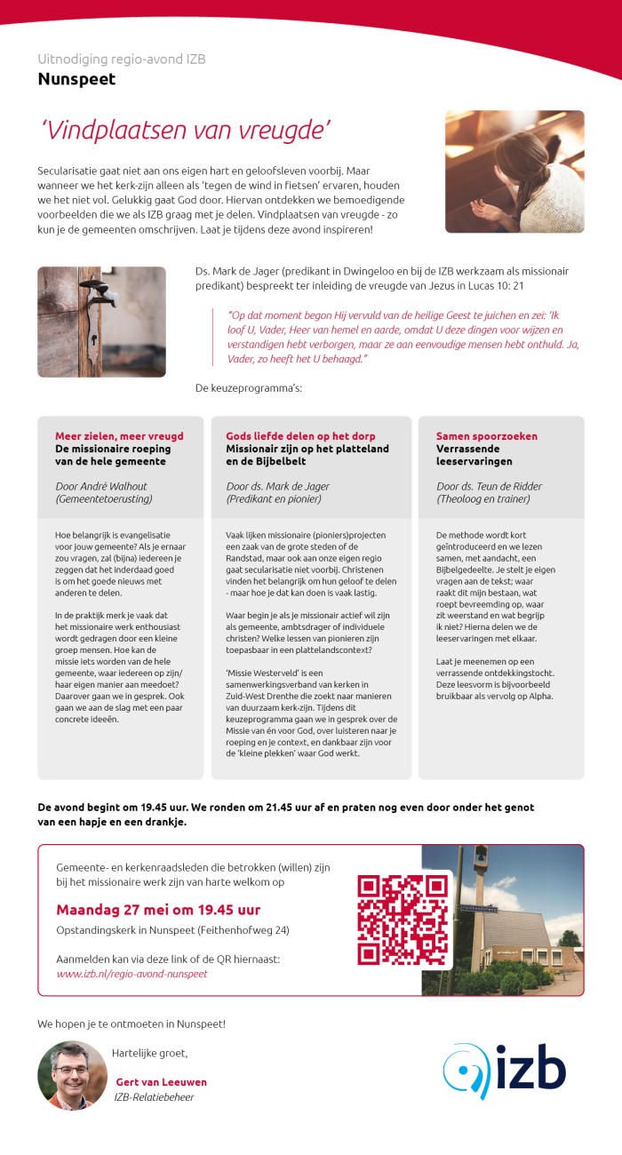Uitnodiging regio-avond - Nunspeet - 01 - JPG
